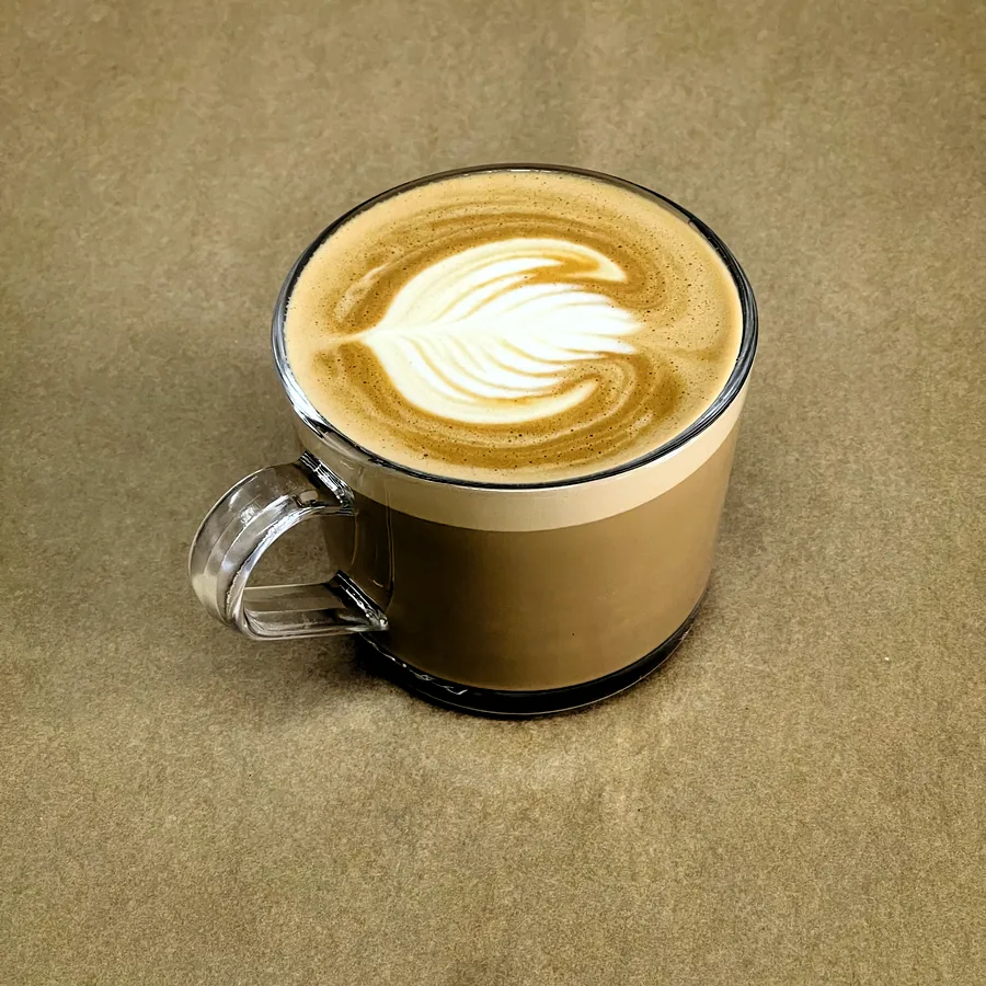 Kaffe latte eller te latte